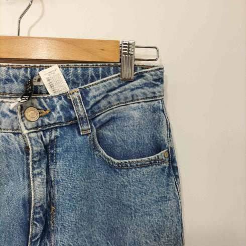 ザラ ZARA ジップフライ ストレートデニムパンツ レディース EUR:38